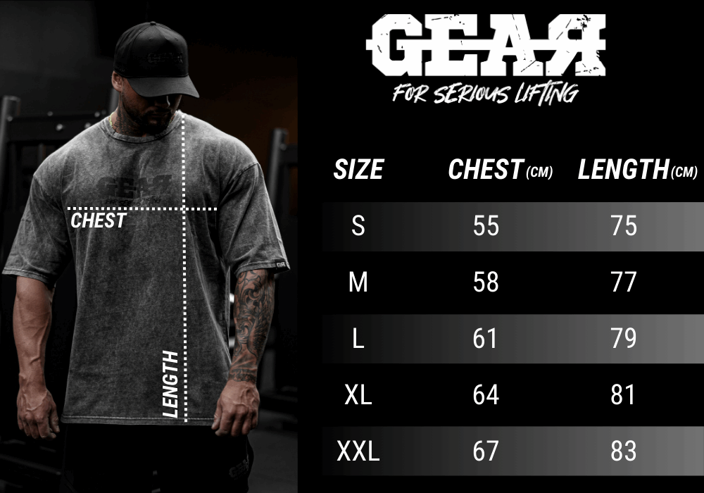 GEAR DISTRESSED OVERSIZED TEE