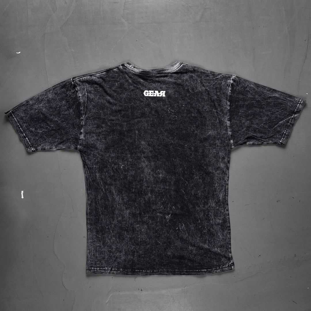 GEAR OUTLINE OVERSIZED TEE ACID WASH