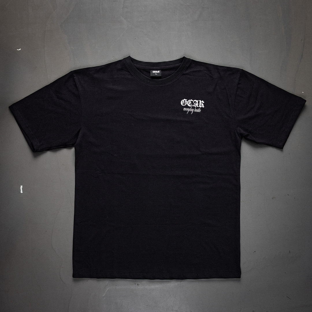 GEAR EVERYDAY HUSTLE OVERSIZED TEE BLACK
