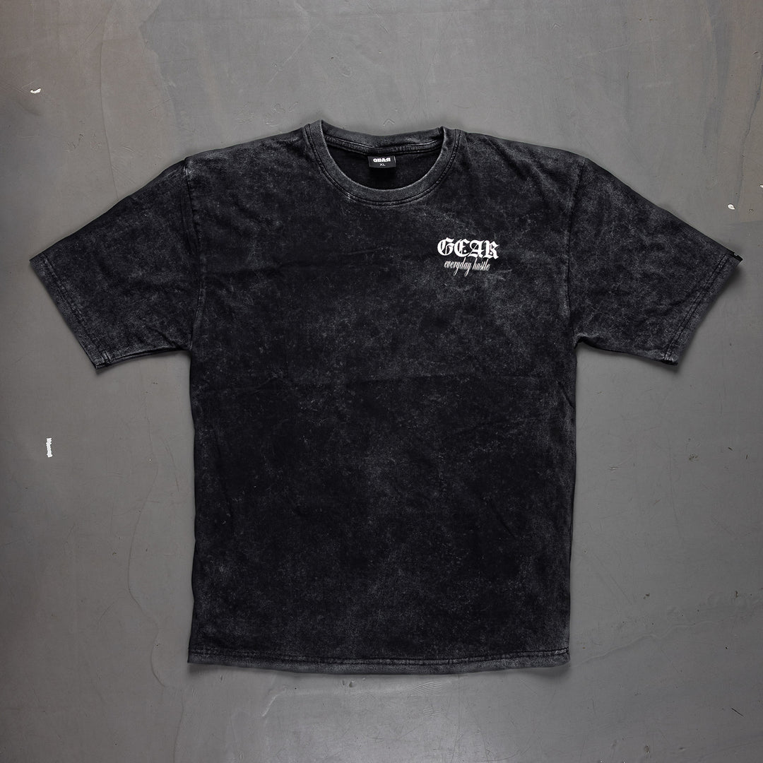 GEAR EVERYDAY HUSTLE OVERSIZED TEE ACID WASH