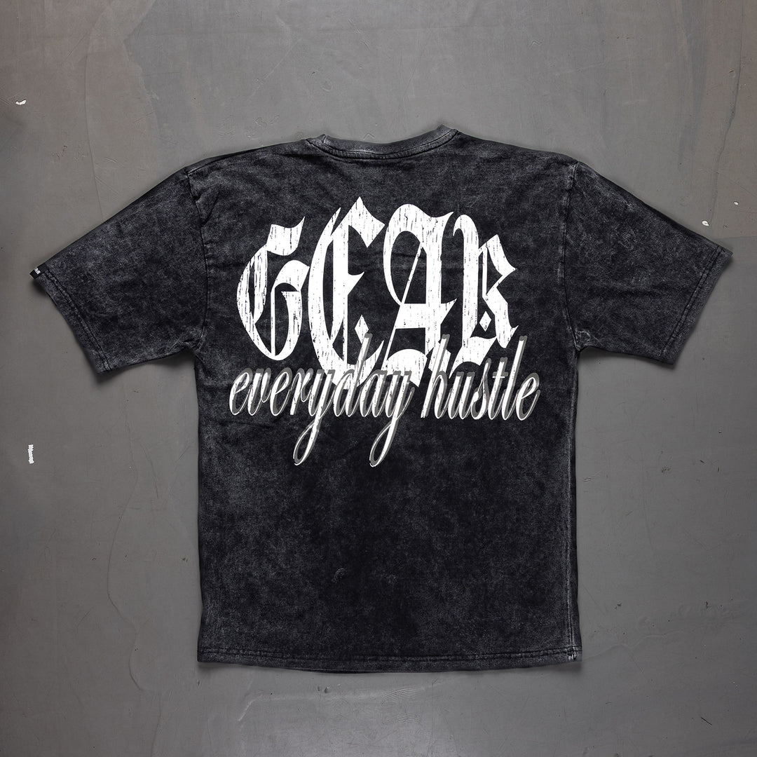 GEAR EVERYDAY HUSTLE OVERSIZED TEE ACID WASH