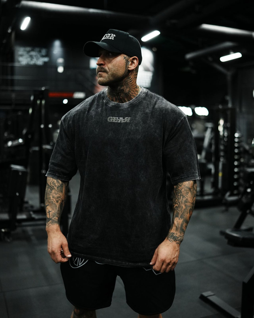 GEAR 24 OVERSIZED TEE ACID WASH
