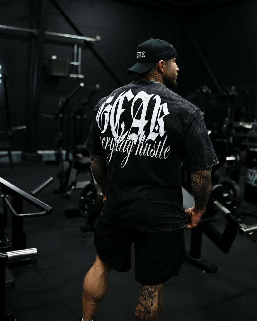 GEAR EVERYDAY HUSTLE OVERSIZED TEE ACID WASH