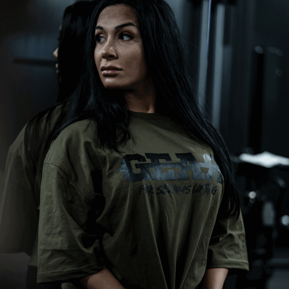 GEAR OVERSIZED TEE ARMY GREEN