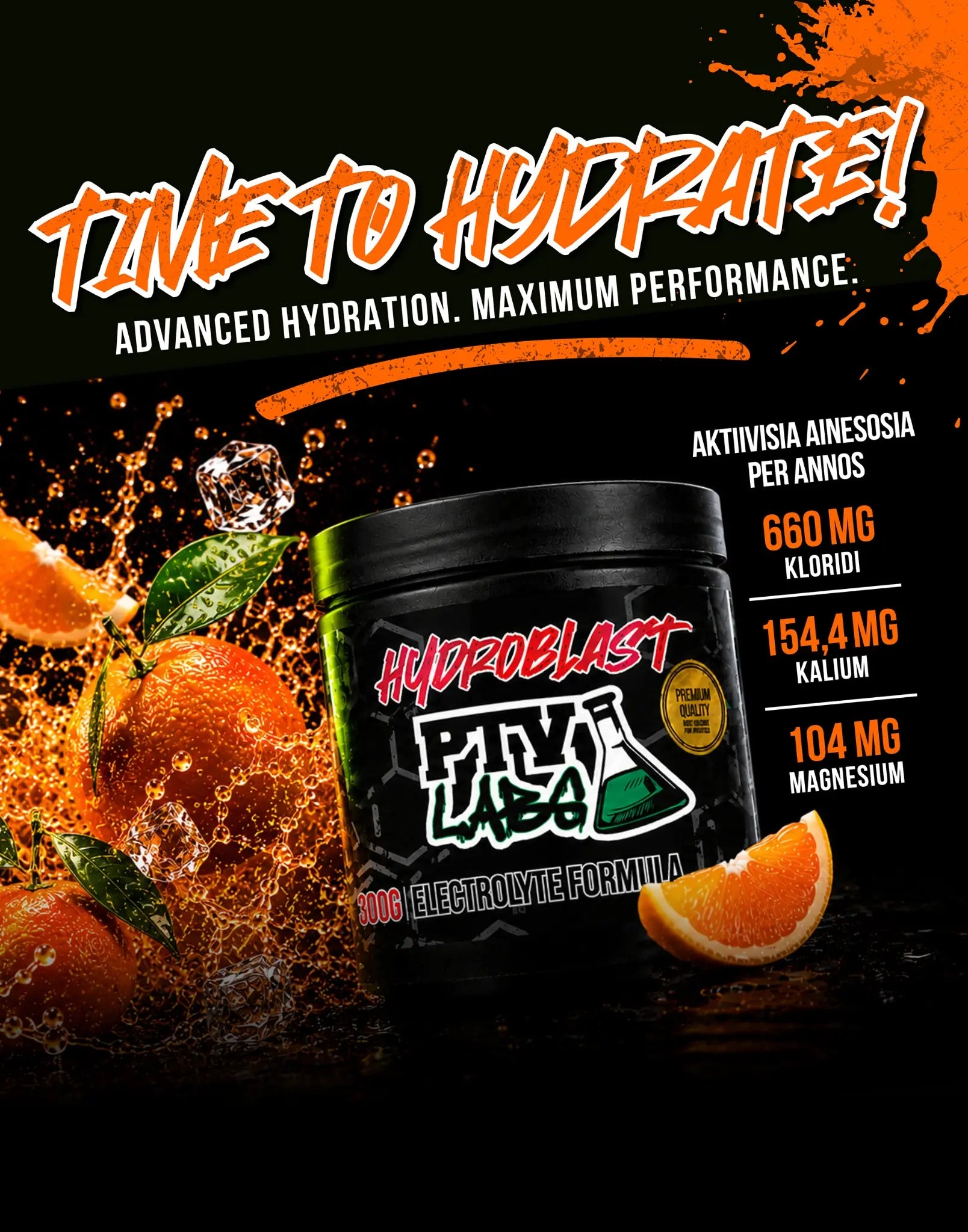 Hydroblast Tangerine | Partially edited with AI