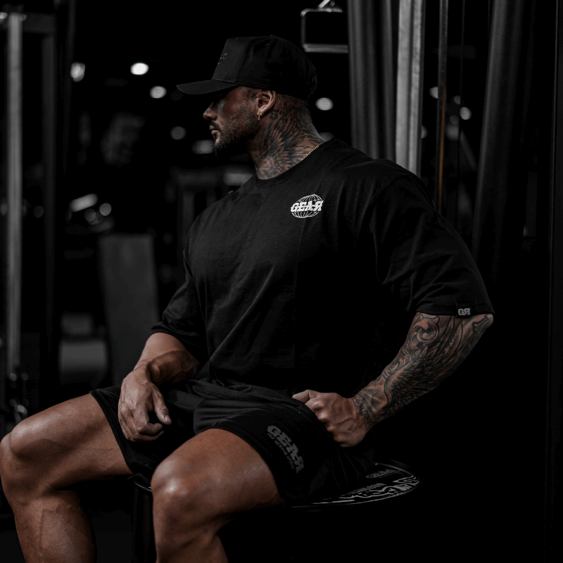 WORLDWIDE OVERSIZED TEE BLACK